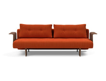 Load image into Gallery viewer, Innovation Living | Recast Plus Sofa Bed Full Size Walnut Arms - Innovation Living - 95-742050506-WOOD
