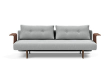 Load image into Gallery viewer, Innovation Living | Recast Plus Sofa Bed Full Size Walnut Arms - Innovation Living - 95-742050515-WOOD