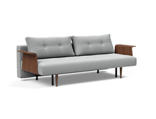 Load image into Gallery viewer, Innovation Living | Recast Plus Sofa Bed Full Size Walnut Arms - Innovation Living - 95-742050538-WOOD