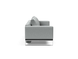 Innovation Living | Cassius Chrome Quilt Deluxe Full Sofa Bed - Innovation Living - 95-748082004XXX-0-2