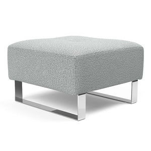 Innovation Living | Supremax Cassius Chrome Ottoman - Innovation Living - 95-748251538-0
