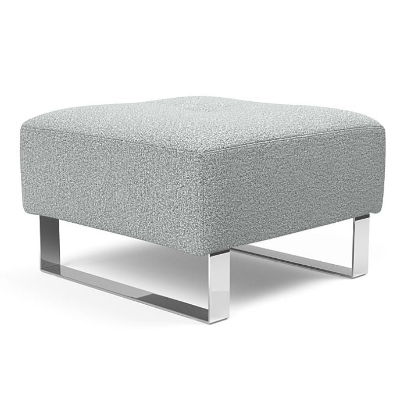 Innovation Living | Supremax Cassius Chrome Ottoman - Innovation Living - 95-748251538-0